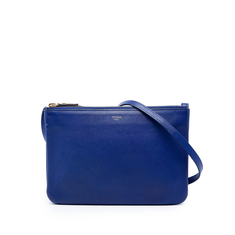 Pre-Loved Celine Small Lambskin Trio Crossbody